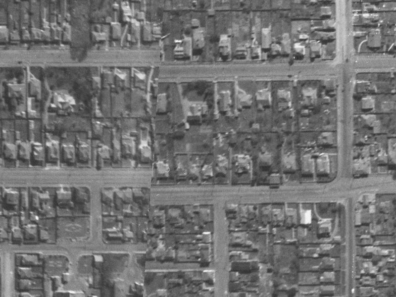 407 Cashel Street from the air, 1940-1944