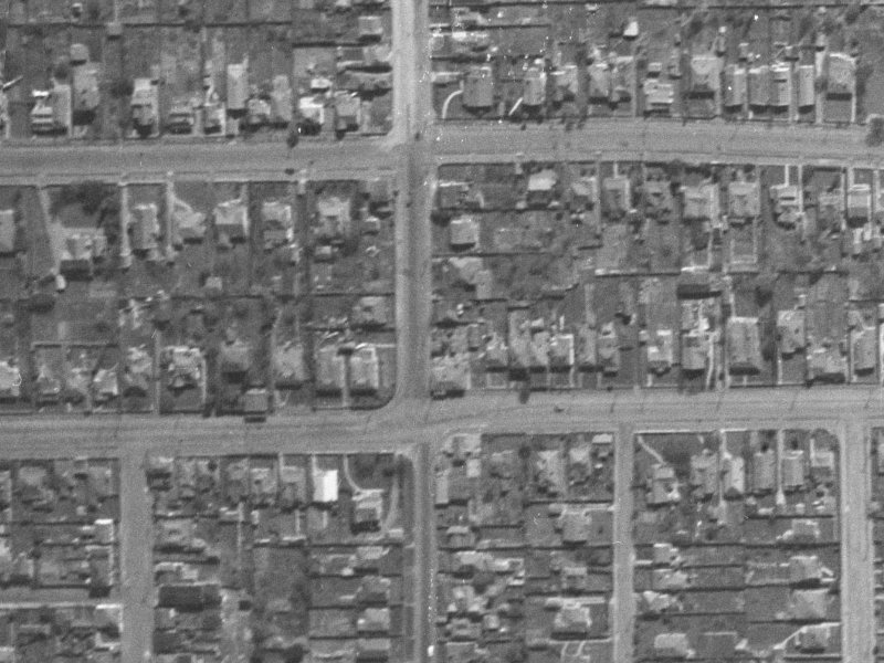 2/437 Cashel Street from the air, 1940-1944