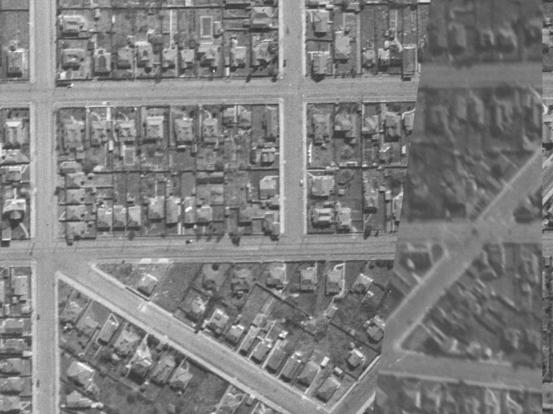 1 Tancred Street from the air, 1940-1944