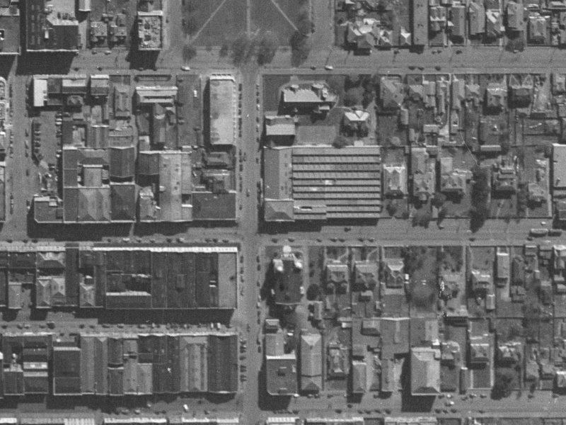 234 Cashel Street from the air, 1940-1944