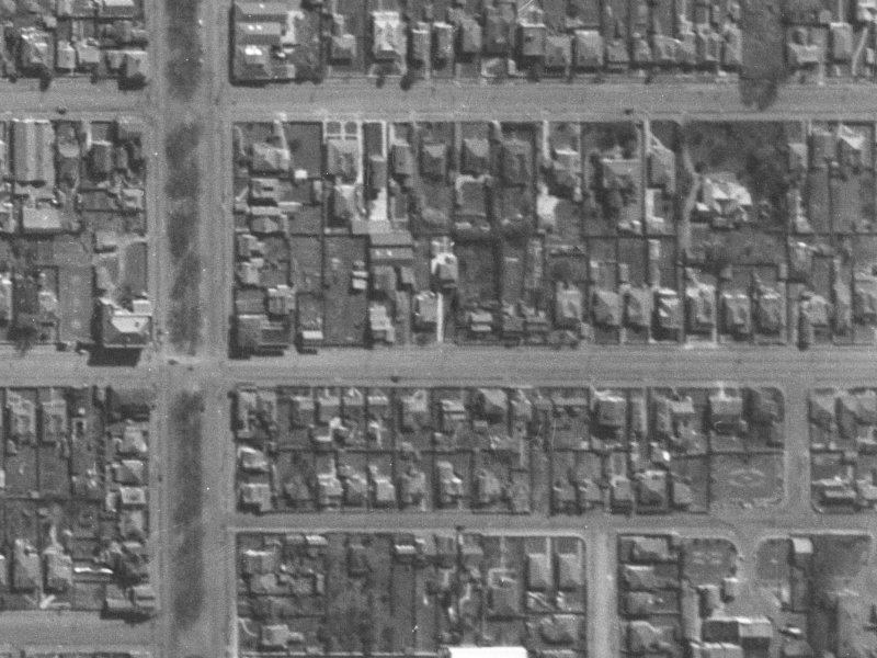 355 Cashel Street from the air, 1940-1944