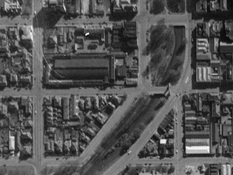 63 Cashel Street from the air, 1940-1944