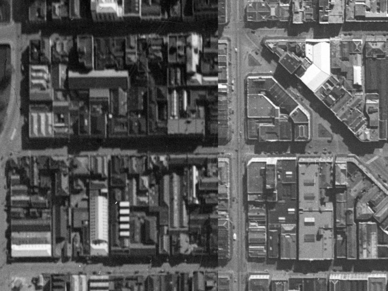 138 Cashel Street from the air, 1940-1944