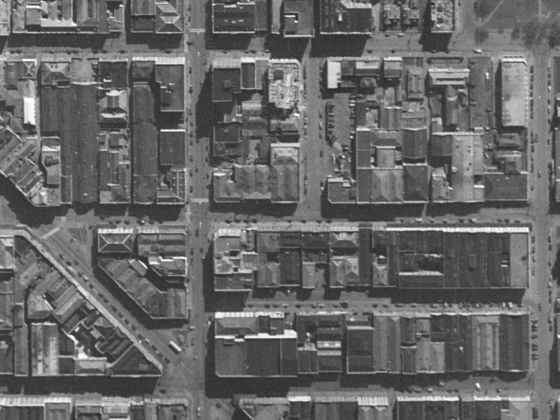 198 Cashel Street from the air, 1940-1944