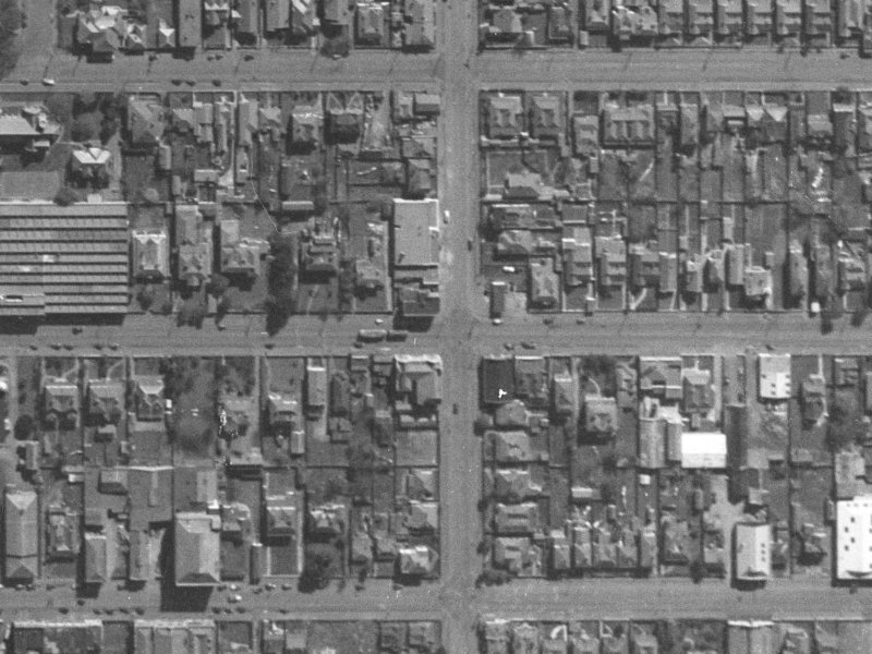 242 Barbadoes Street from the air, 1940-1944