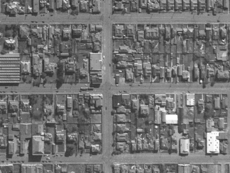238a Barbadoes Street from the air, 1940-1944