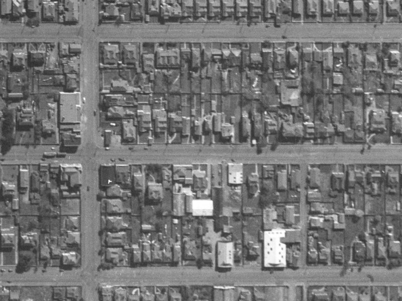 275b Cashel Street from the air, 1940-1944