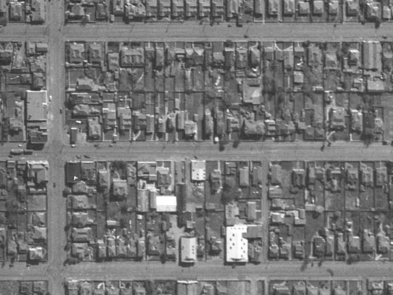 304 Cashel Street from the air, 1940-1944
