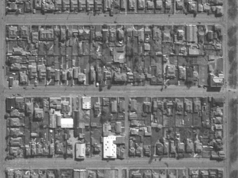 303 Cashel Street from the air, 1940-1944