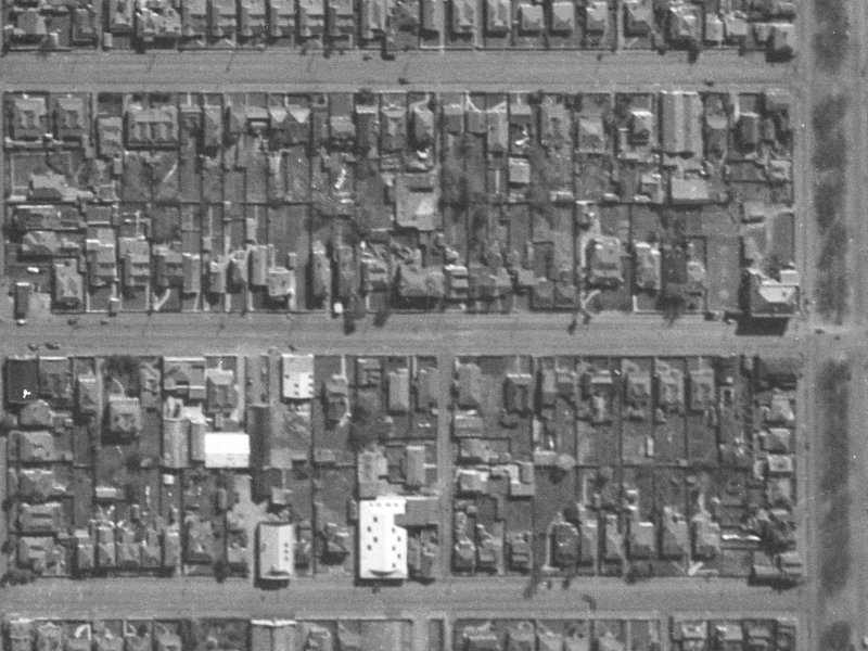 314 Cashel Street from the air, 1940-1944