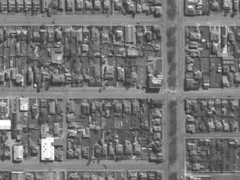 333A Cashel Street from the air, 1940-1944