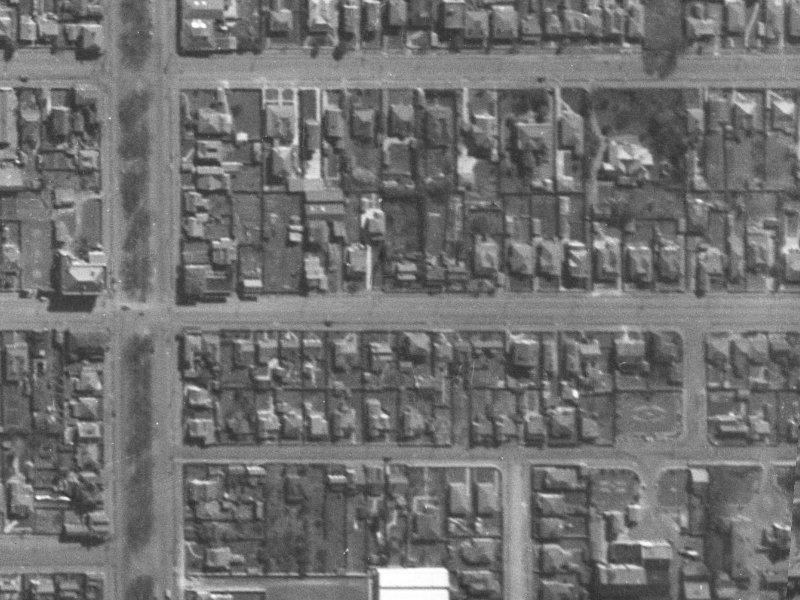 376 Cashel Street from the air, 1940-1944