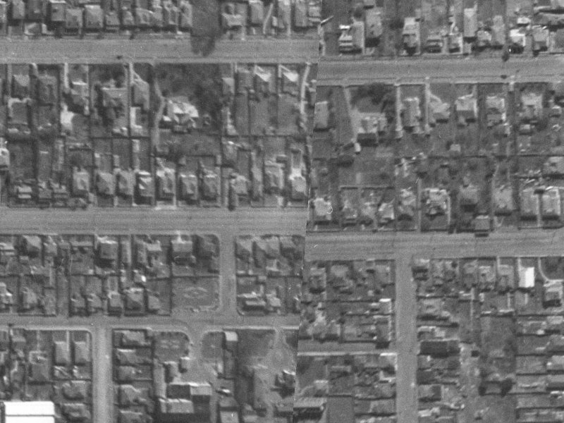 1/395 Cashel Street from the air, 1940-1944