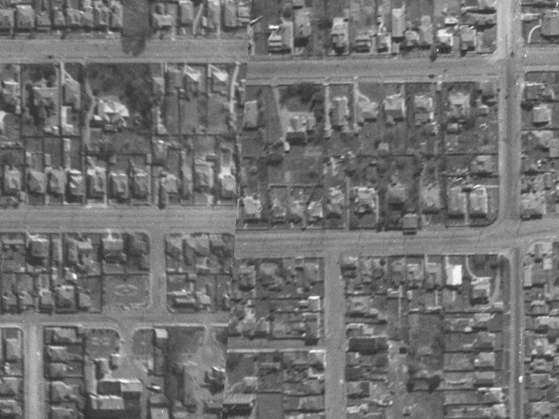 424 Cashel Street from the air, 1940-1944