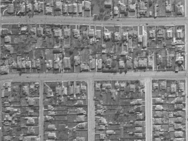 486 Cashel Street from the air, 1940-1944