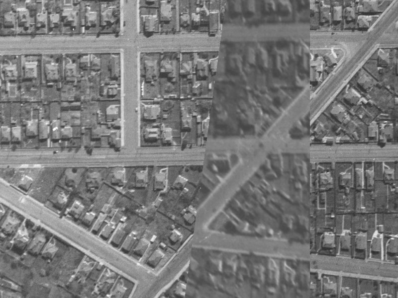 564 Cashel Street from the air, 1940-1944