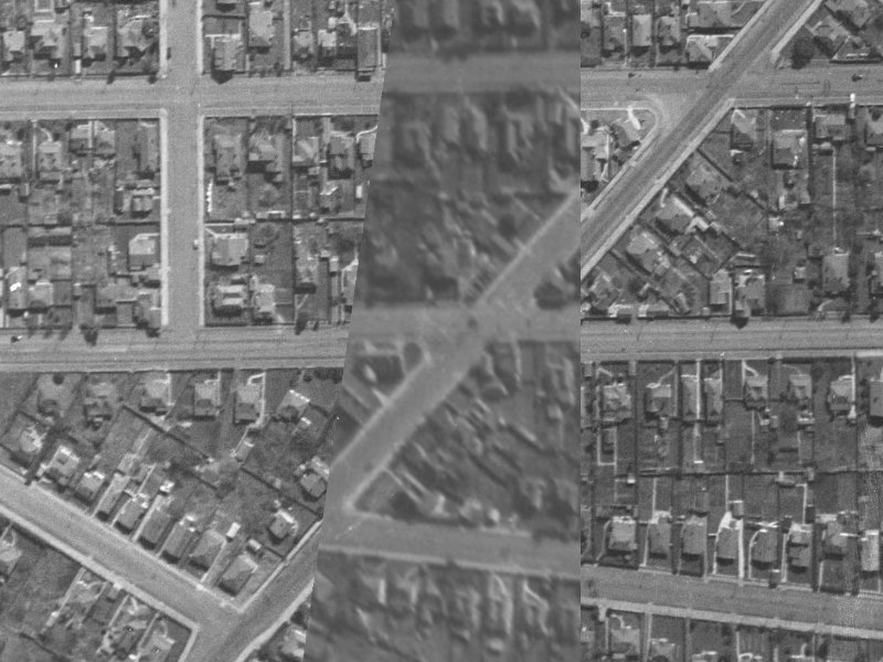 567 Cashel Street from the air, 1940-1944