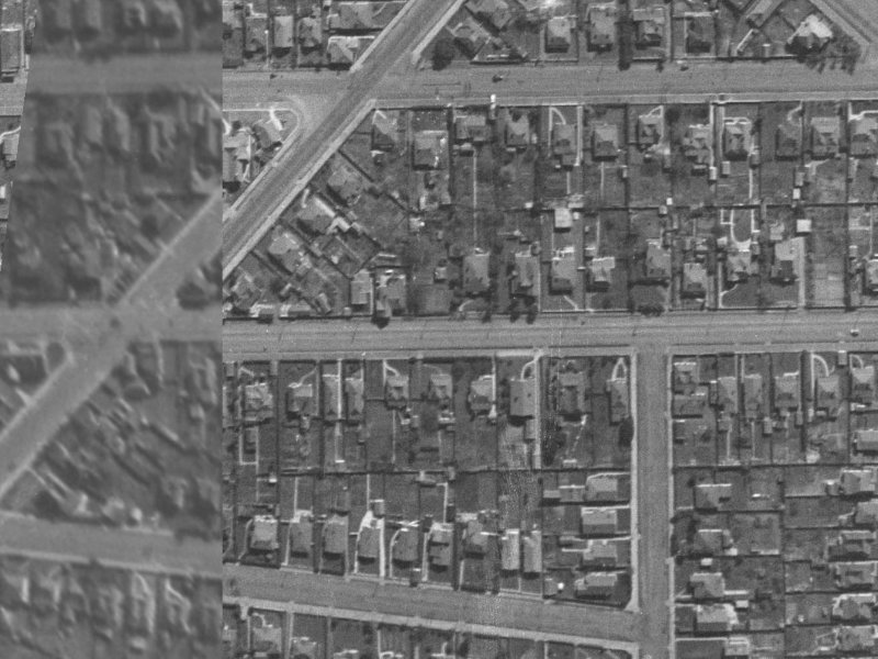 600 Cashel Street from the air, 1940-1944