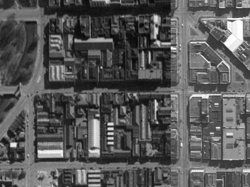 124 Cashel Street from the air, 1940-1944