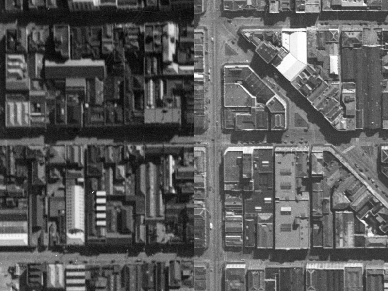 675 Colombo Street from the air, 1940-1944
