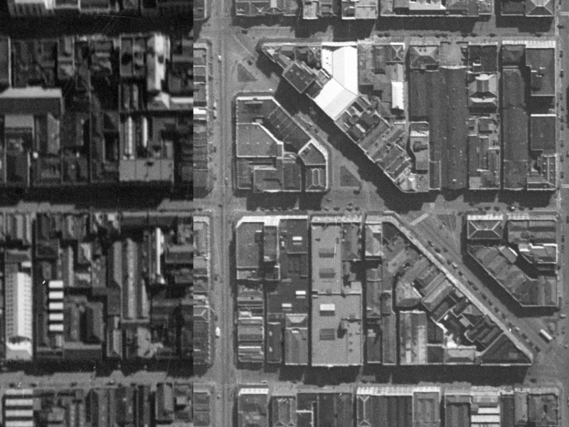 150 Cashel Street from the air, 1940-1944