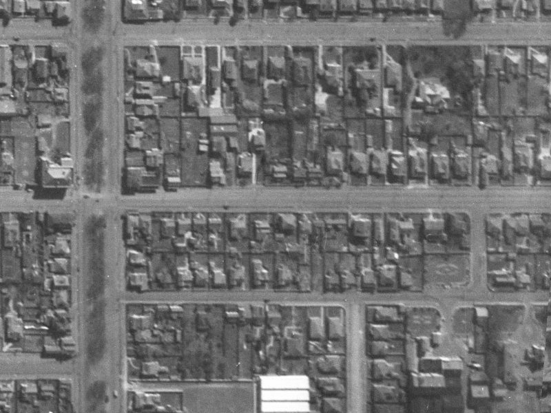 372 Cashel Street from the air, 1940-1944