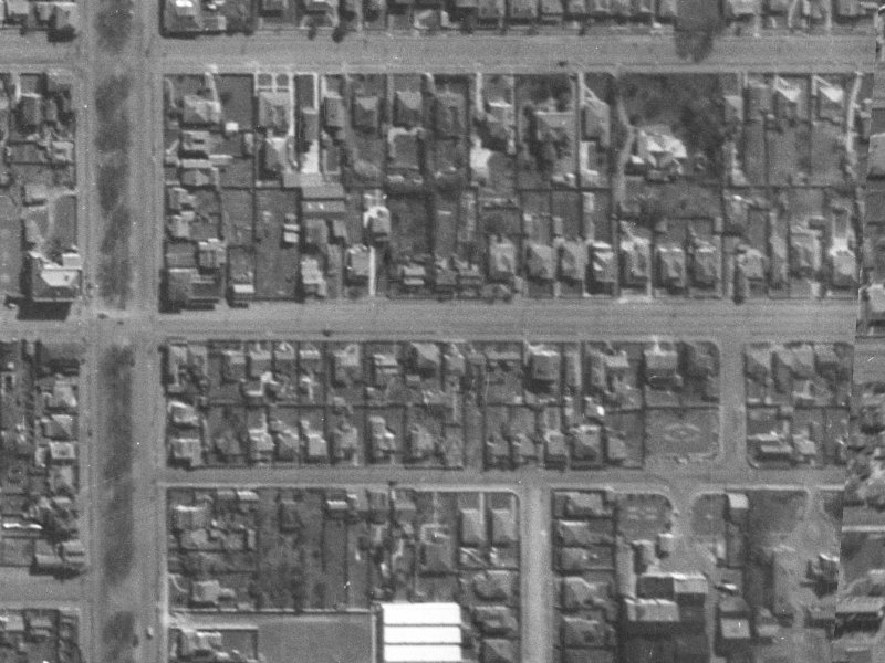 378 Cashel Street from the air, 1940-1944