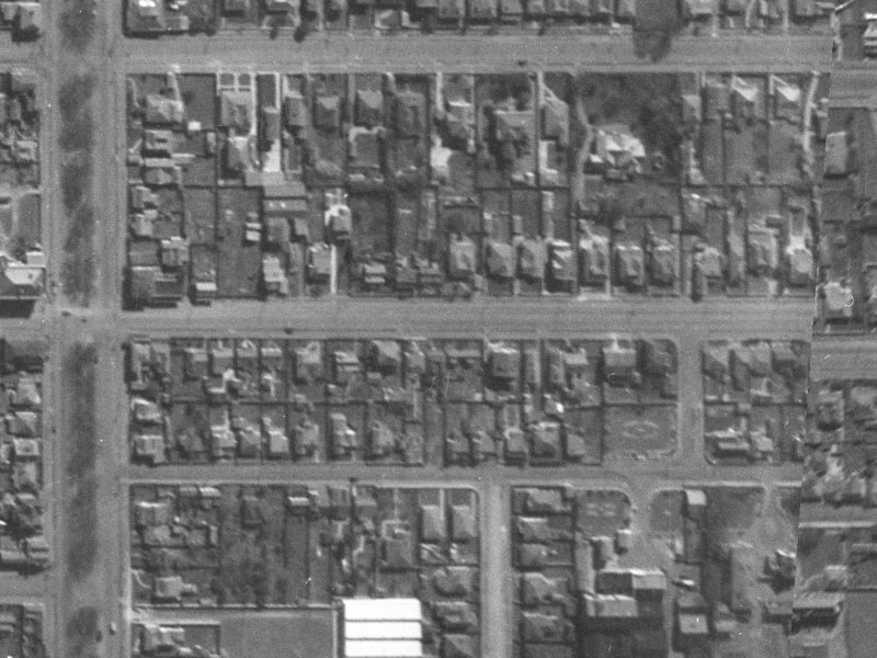 380 Cashel Street from the air, 1940-1944
