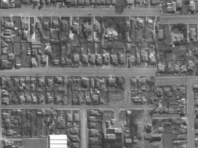 392b Cashel Street from the air, 1940-1944