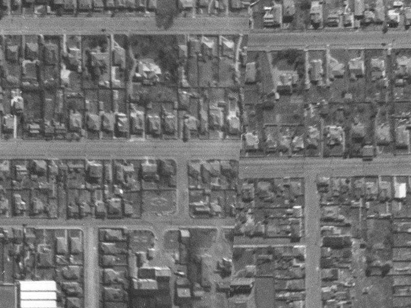 410 Cashel Street from the air, 1940-1944