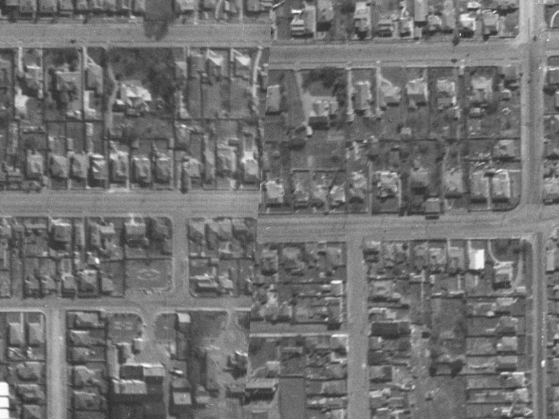 418 Cashel Street from the air, 1940-1944