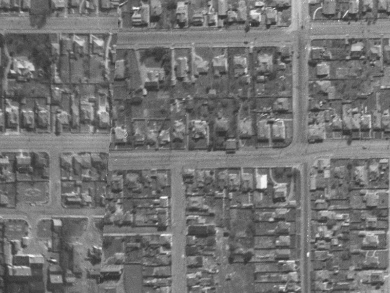 430 Cashel Street from the air, 1940-1944