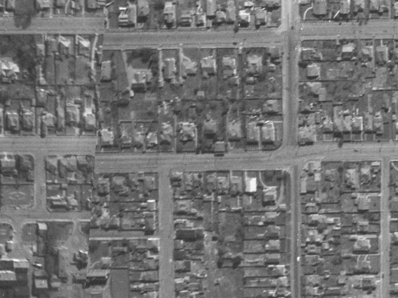434 Cashel Street from the air, 1940-1944
