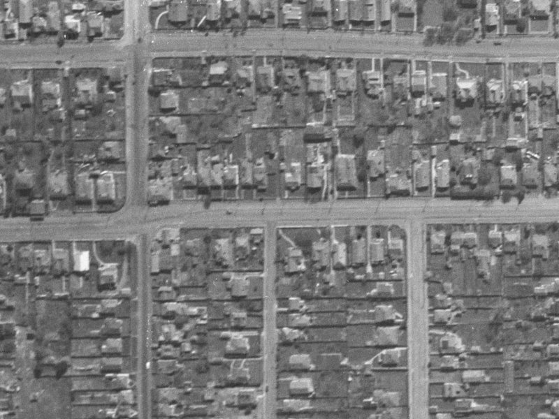 468 Cashel Street from the air, 1940-1944