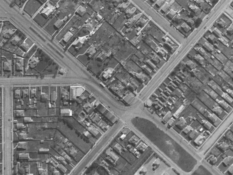 237A Linwood Avenue from the air, 1940-1944