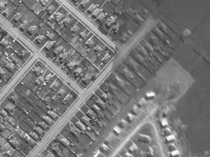 34 Chelsea Street from the air, 1940-1944