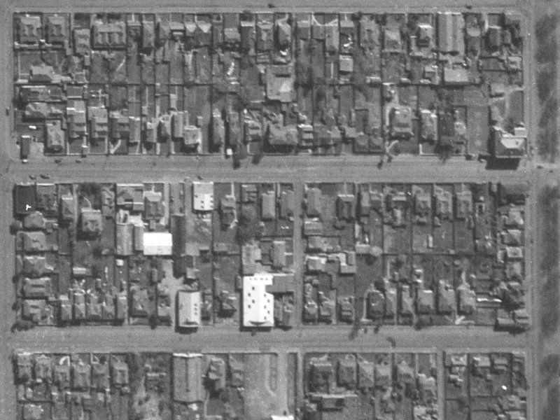 7 Clarkson Avenue from the air, 1940-1944