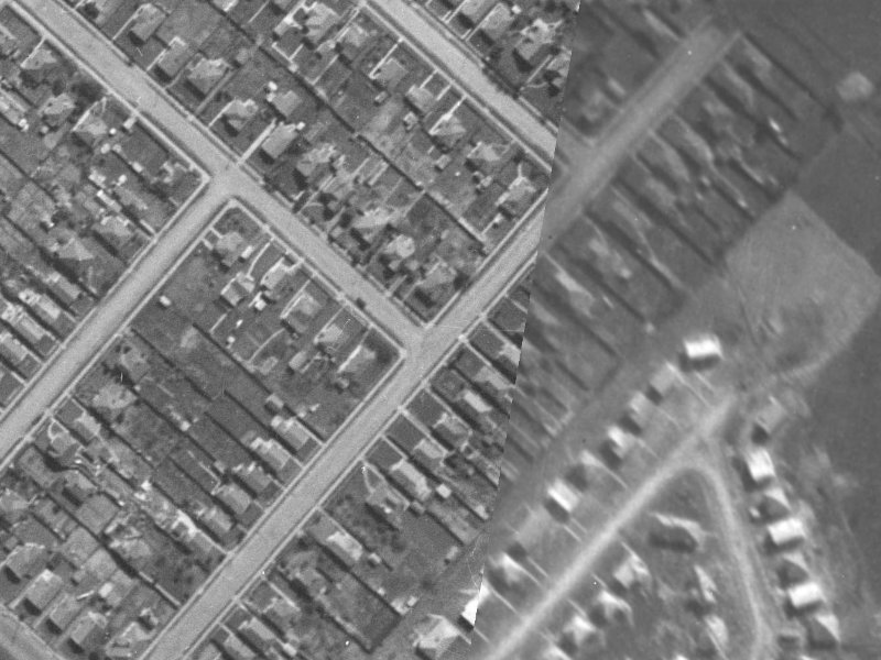 32B Chelsea Street from the air, 1940-1944