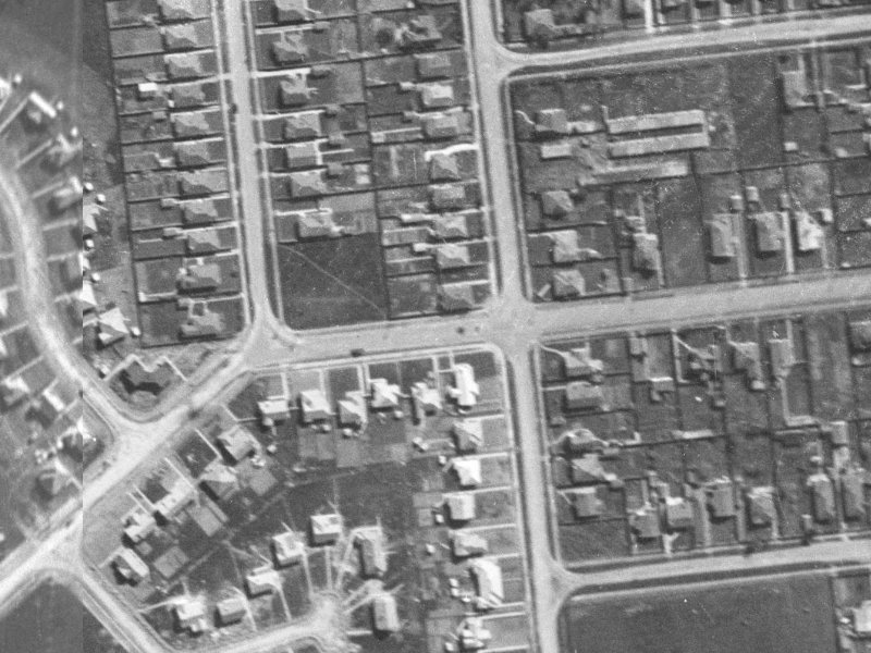 102 Peverel Street from the air, 1940-1944