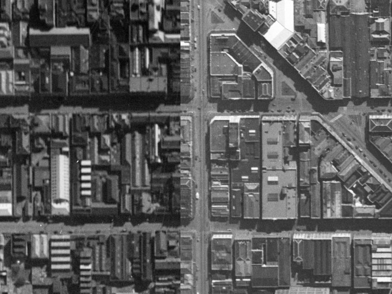 669 Colombo Street from the air, 1940-1944