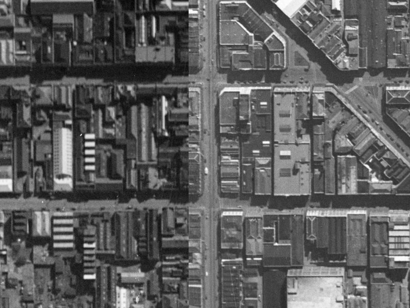 661 Colombo Street from the air, 1940-1944