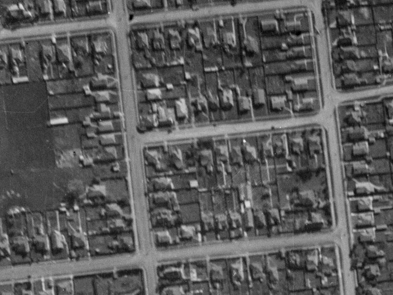 25 Burdale Street from the air, 1940-1944