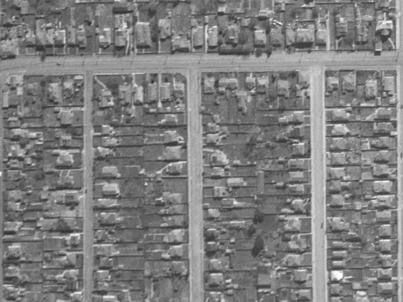 31 Percy Street from the air, 1940-1944