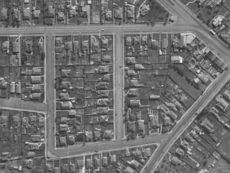 Havelock Street from the air, 1940-1944
