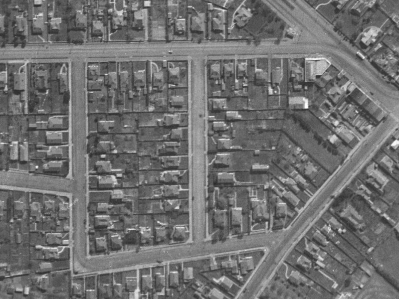 16 Havelock Street from the air, 1940-1944