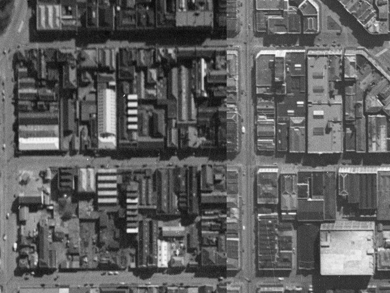 45 Lichfield Street from the air, 1940-1944
