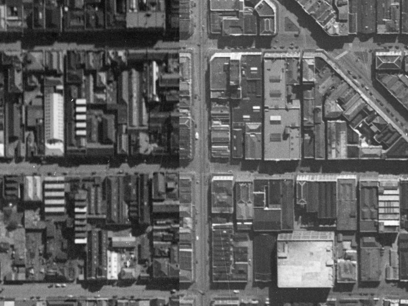 664 Colombo Street from the air, 1940-1944