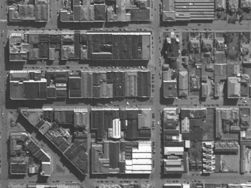 139 Lichfield Street from the air, 1940-1944