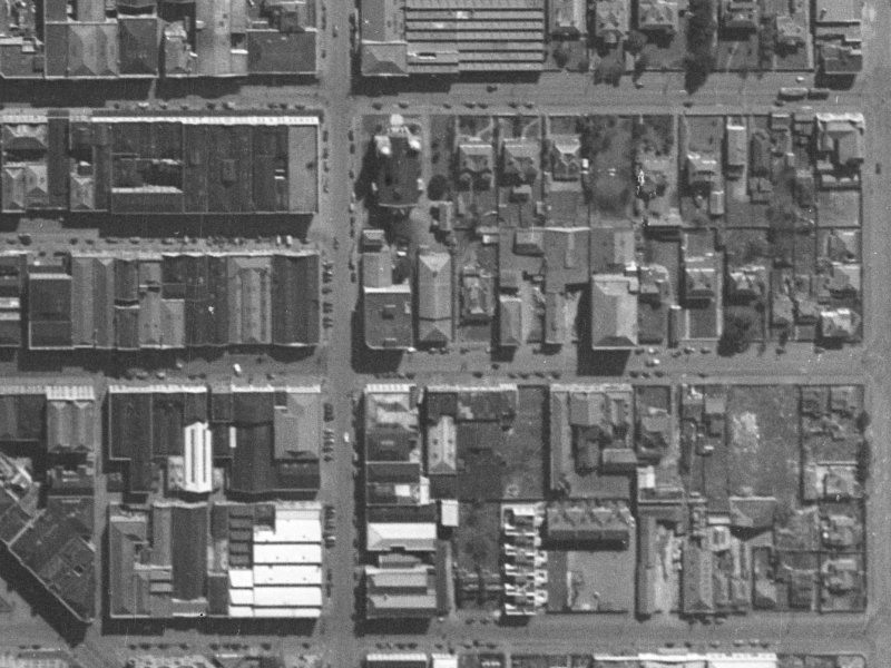 153 Lichfield Street from the air, 1940-1944