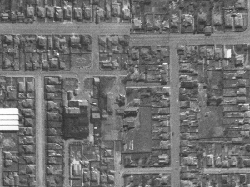 25 Saxon Street from the air, 1940-1944